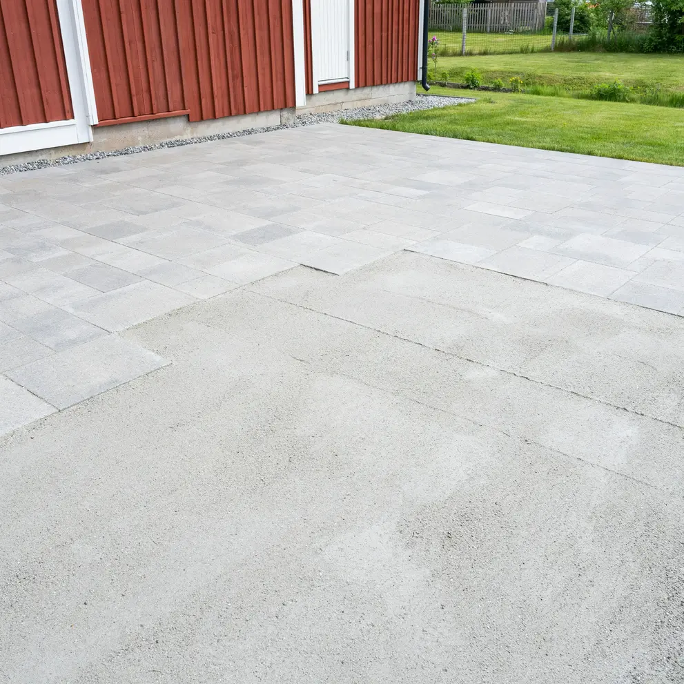 lagga betongplattor enskede stockholm
